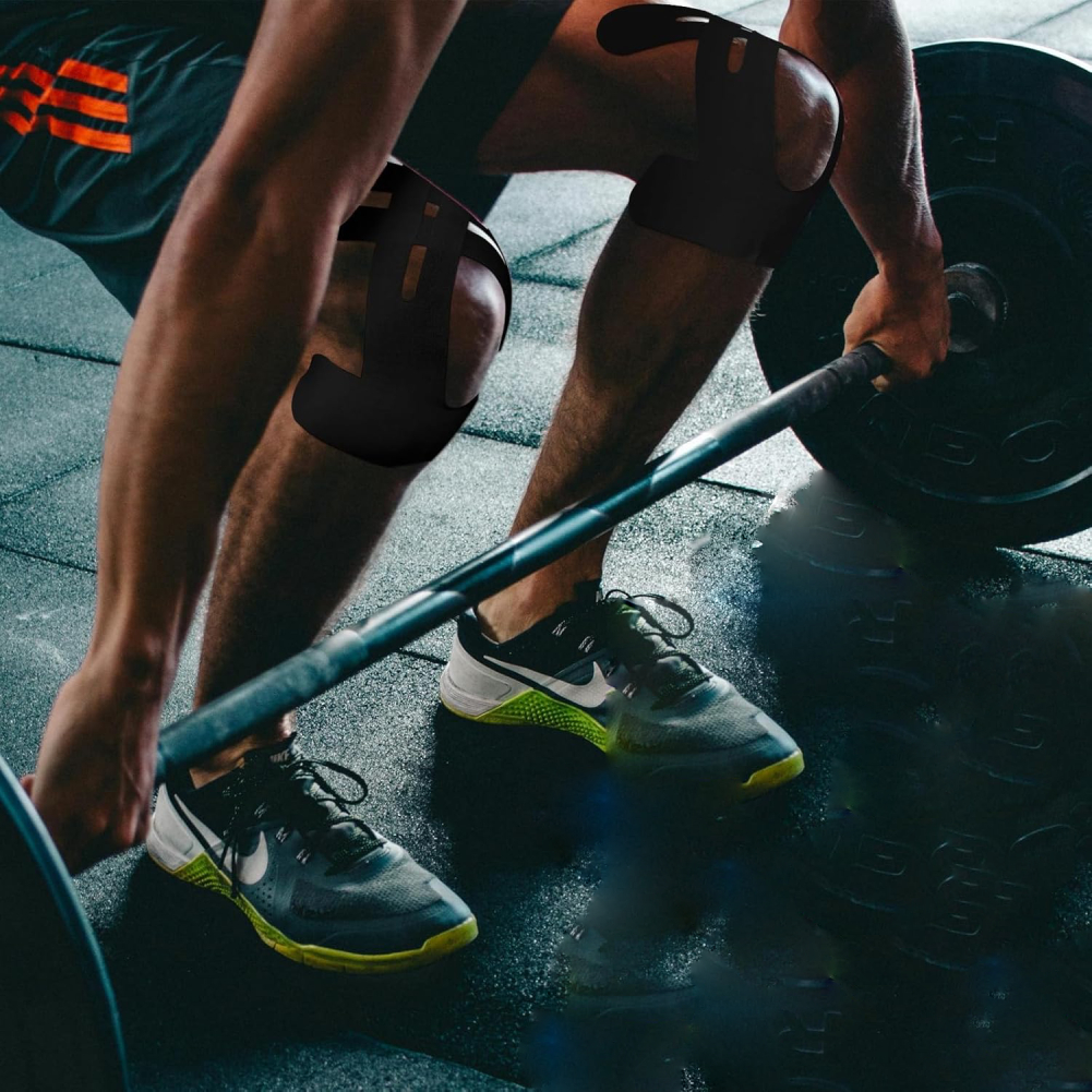 نوار عضلانی کینزیولوژی از قبل بریده شده برای زانو