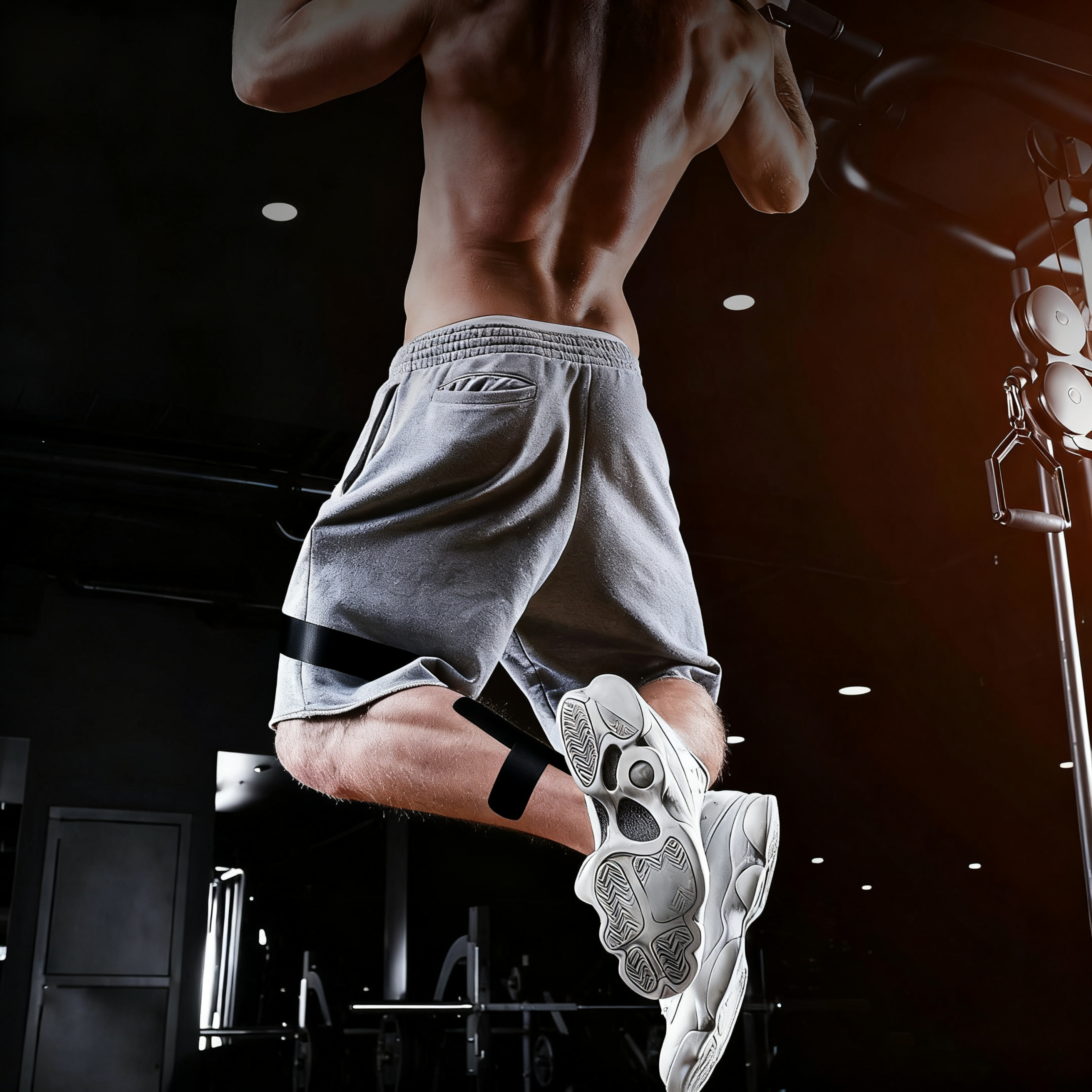 چسب عضلانی نوار حرکتی پیش از برش برای ساق پا